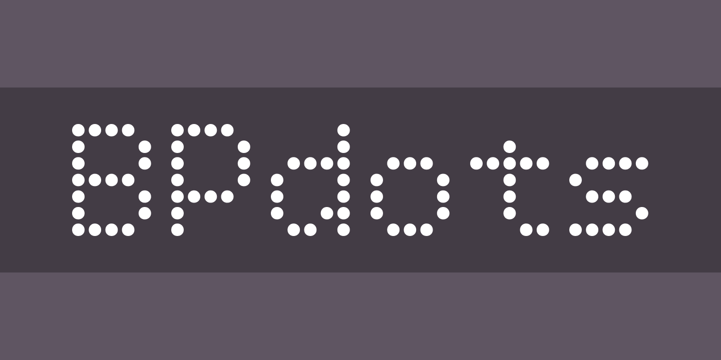 Font BPdots